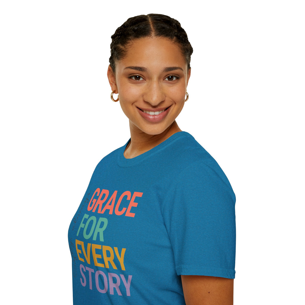 Grace For Every Story T-Shirt | Inspirational Faith Typography