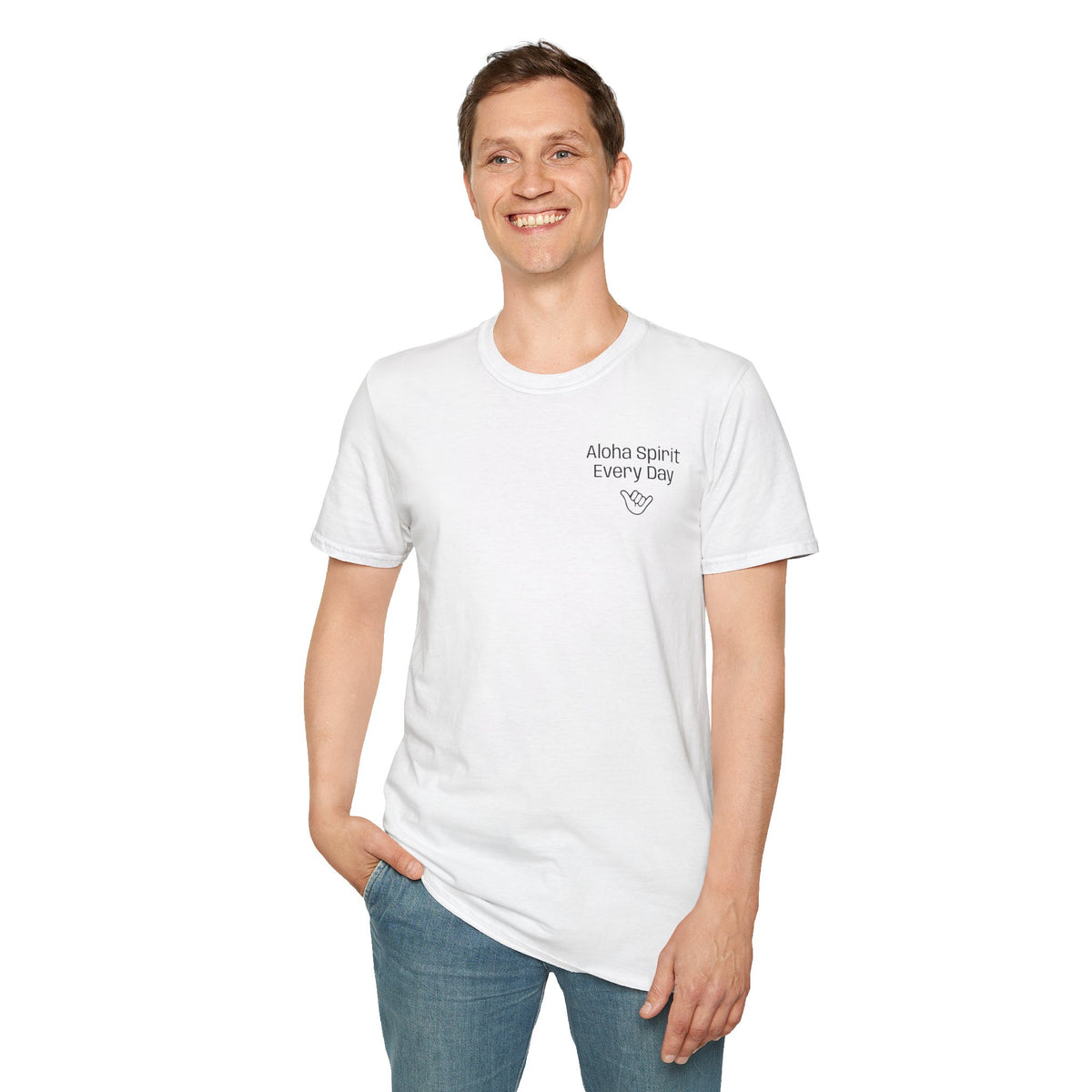 Aloha Spirit Every Day T-Shirt — Minimal Shaka Beach