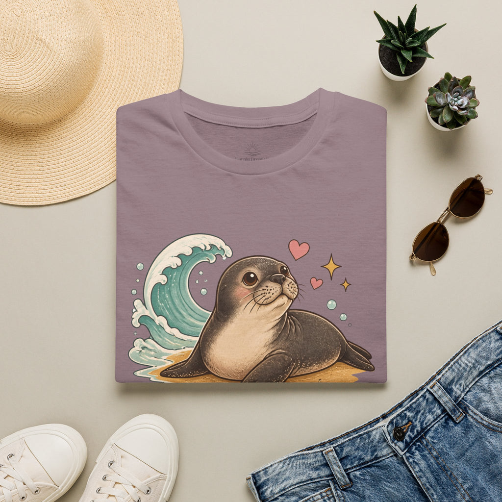 Hawaiian Monk Seal Graphic Shirt – Cute Ocean Design
