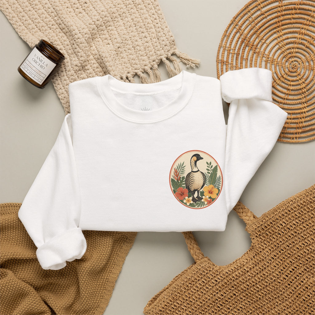 Vintage Goose Floral Crewneck – “Chaos Persists” Design
