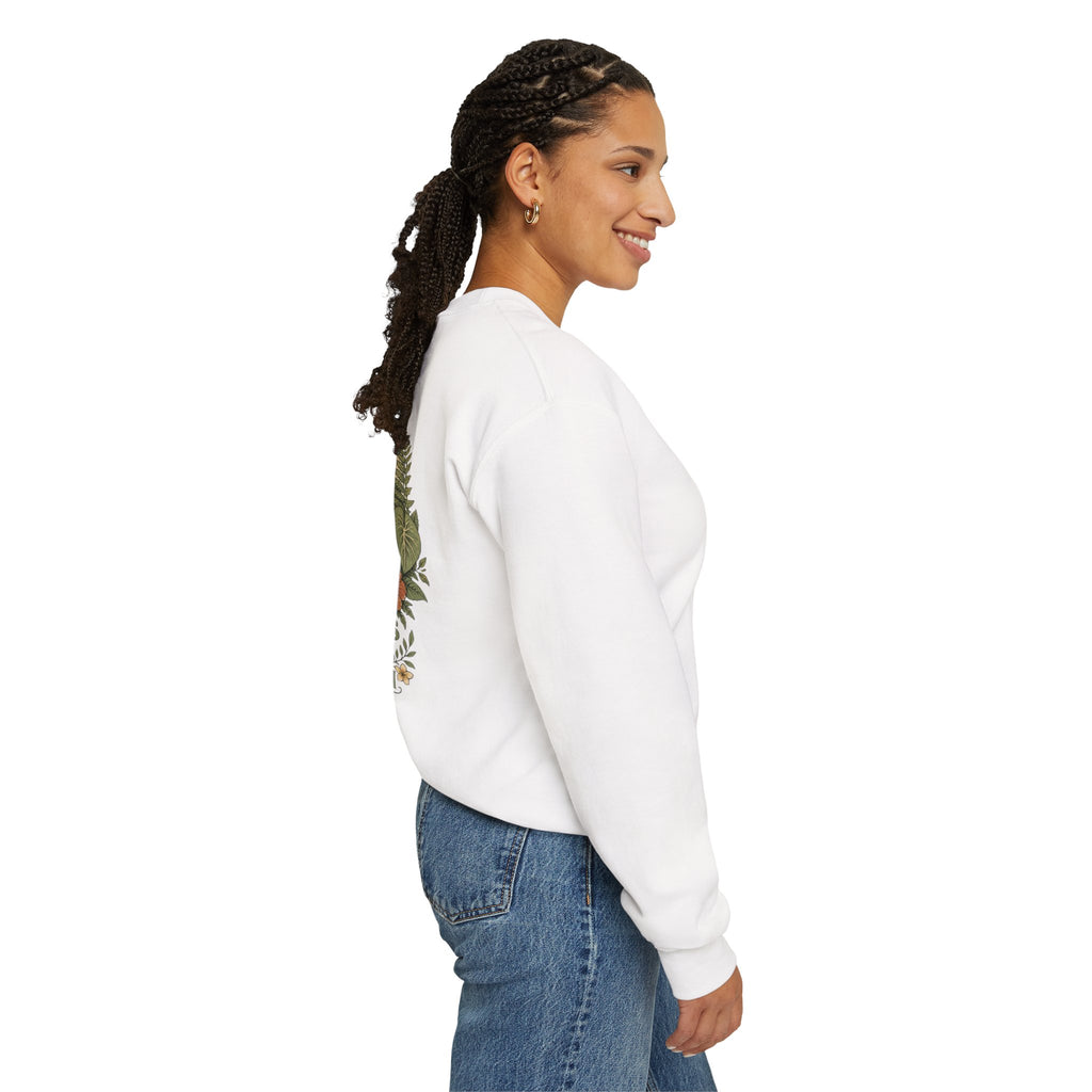 Vintage Goose Floral Crewneck – “Chaos Persists” Design