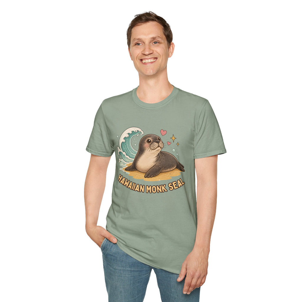 Hawaiian Monk Seal Graphic Shirt – Cute Ocean Design