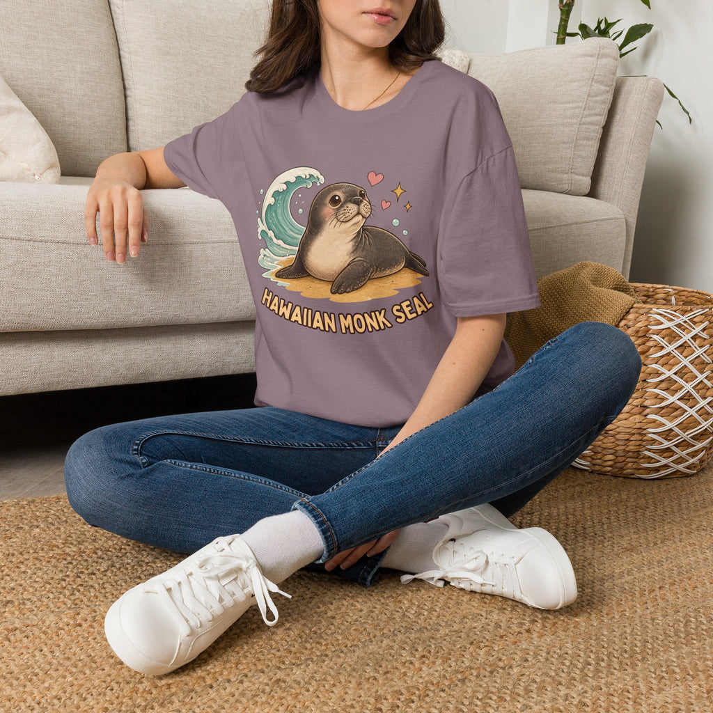 Hawaiian Monk Seal Graphic Shirt – Cute Ocean Design