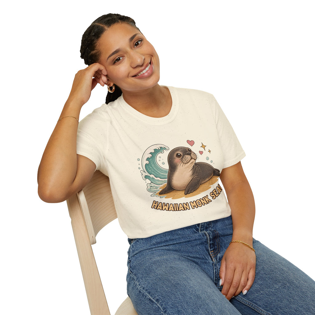 Hawaiian Monk Seal Graphic Shirt – Cute Ocean Design