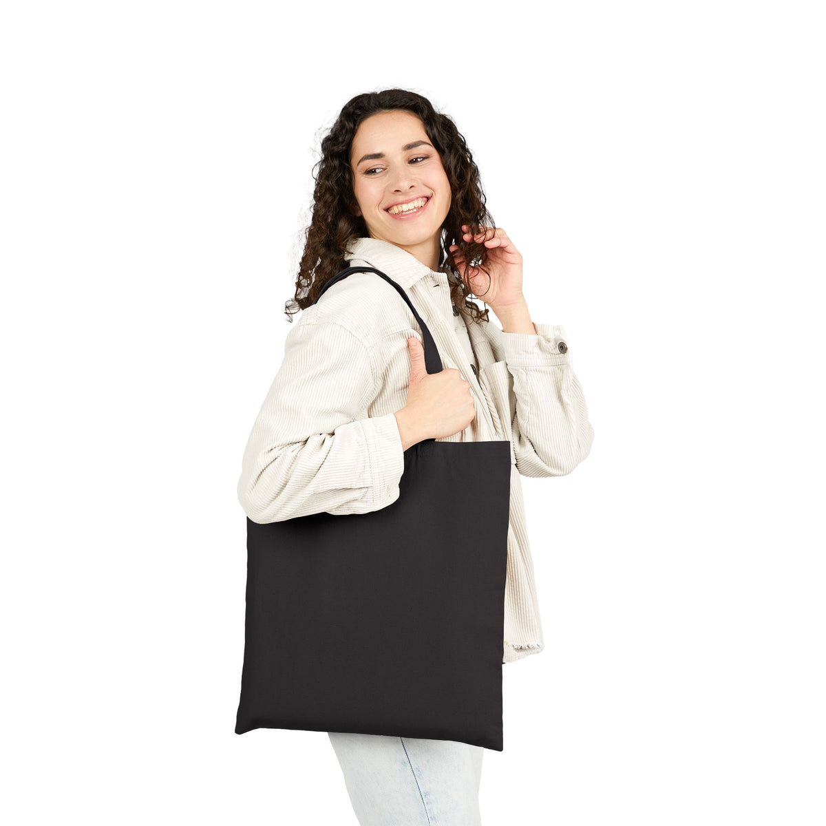 Spellbound Bookshop Tote — Witchy Cat & Stacked Books Canvas Bag
