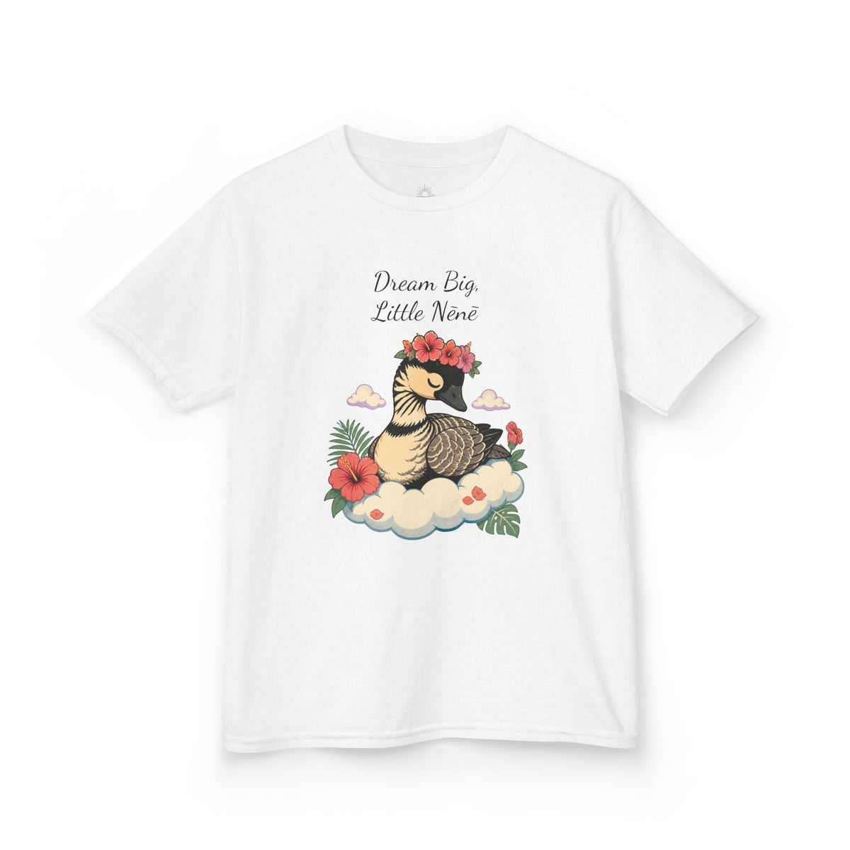 Kids Tee — “Dream Big Little Nēnē” Hawaiian Goose Graphic