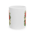 Tropical Poinsettia Holiday Mug – Floral Ceramic Cup