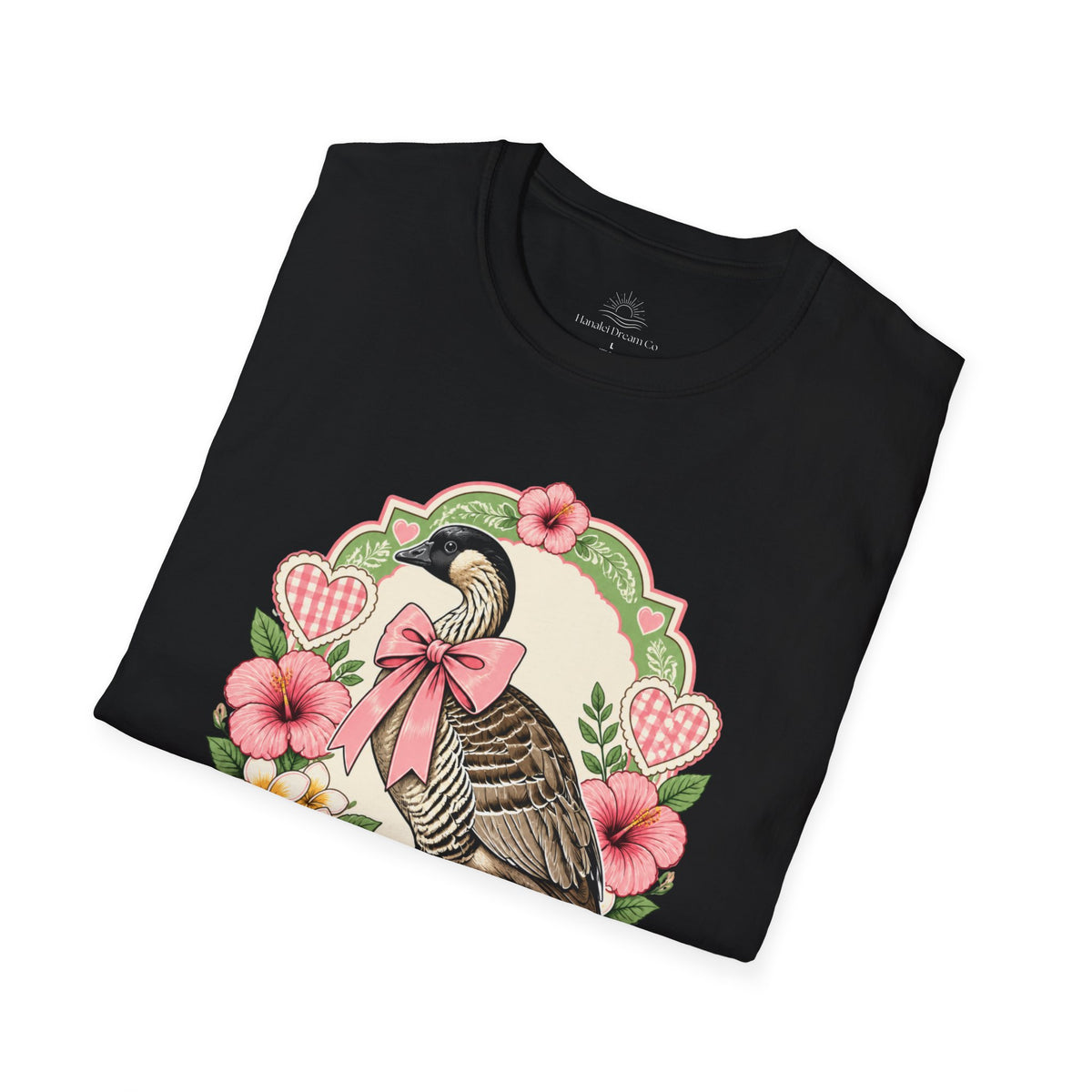 Silly Nēnē Club T-Shirt — Retro Hawaiian Goose Floral