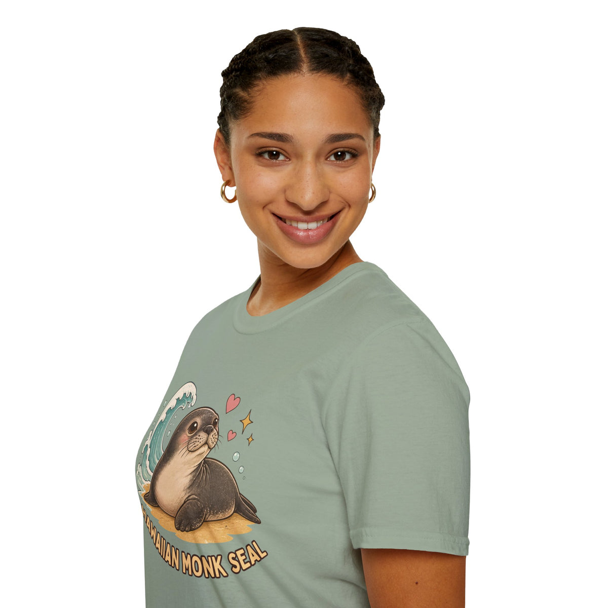 Hawaiian Monk Seal Graphic Shirt – Cute Ocean Design
