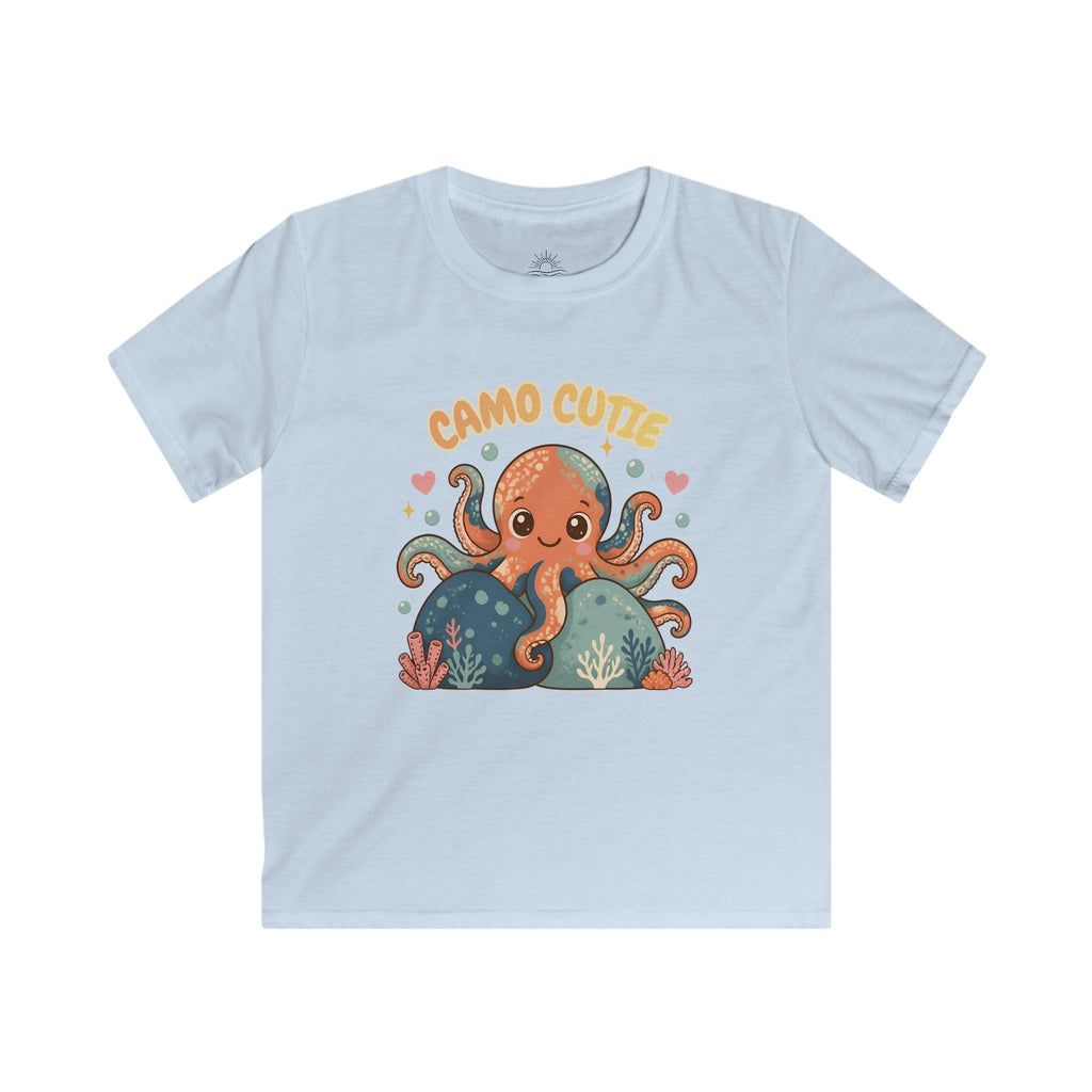 Kids “Camo Cutie” Octopus Graphic Tee – Hawaiian He‘e