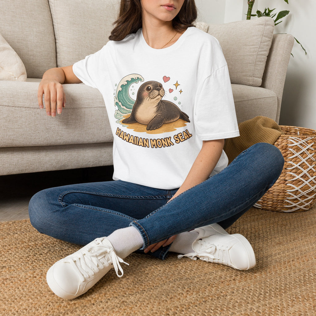 Hawaiian Monk Seal Graphic Shirt – Cute Ocean Design