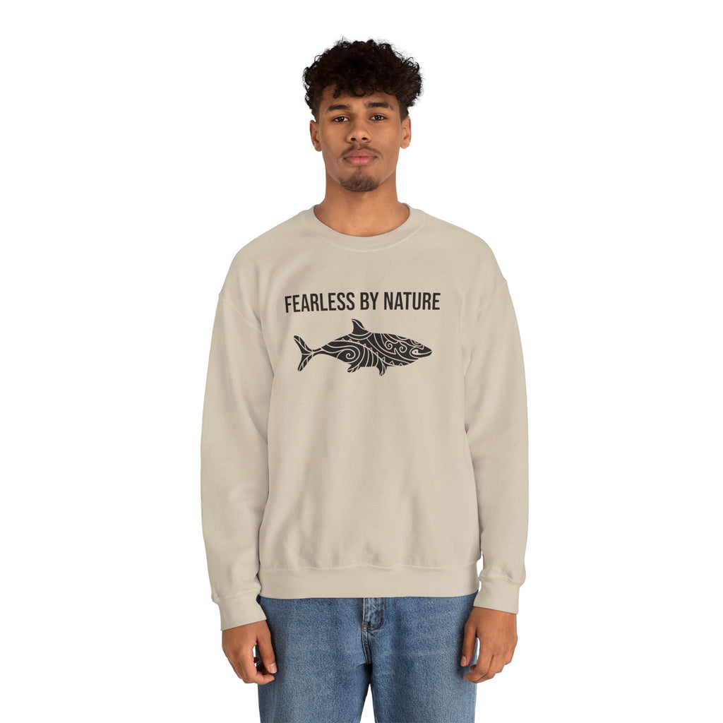 Fearless by Nature Tribal Shark Crewneck Sweatshirt