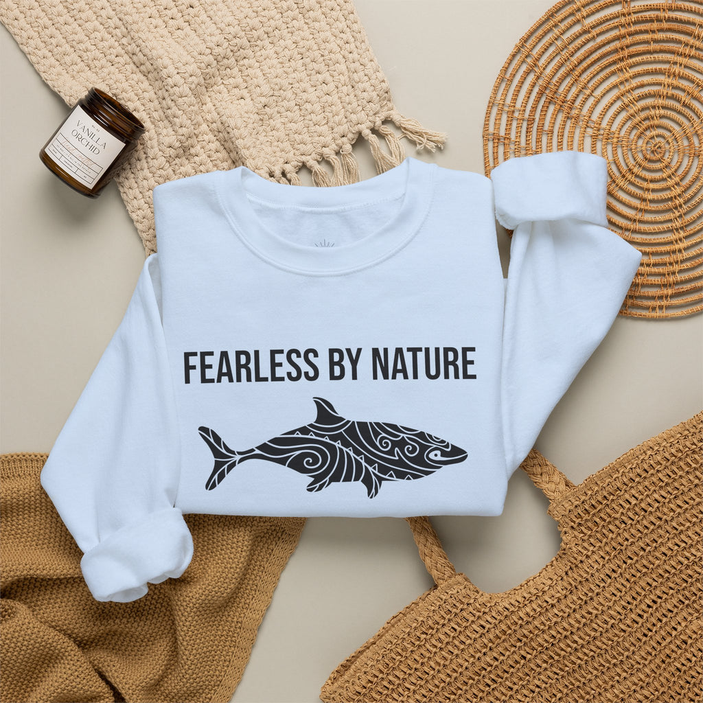 Fearless by Nature Tribal Shark Crewneck Sweatshirt