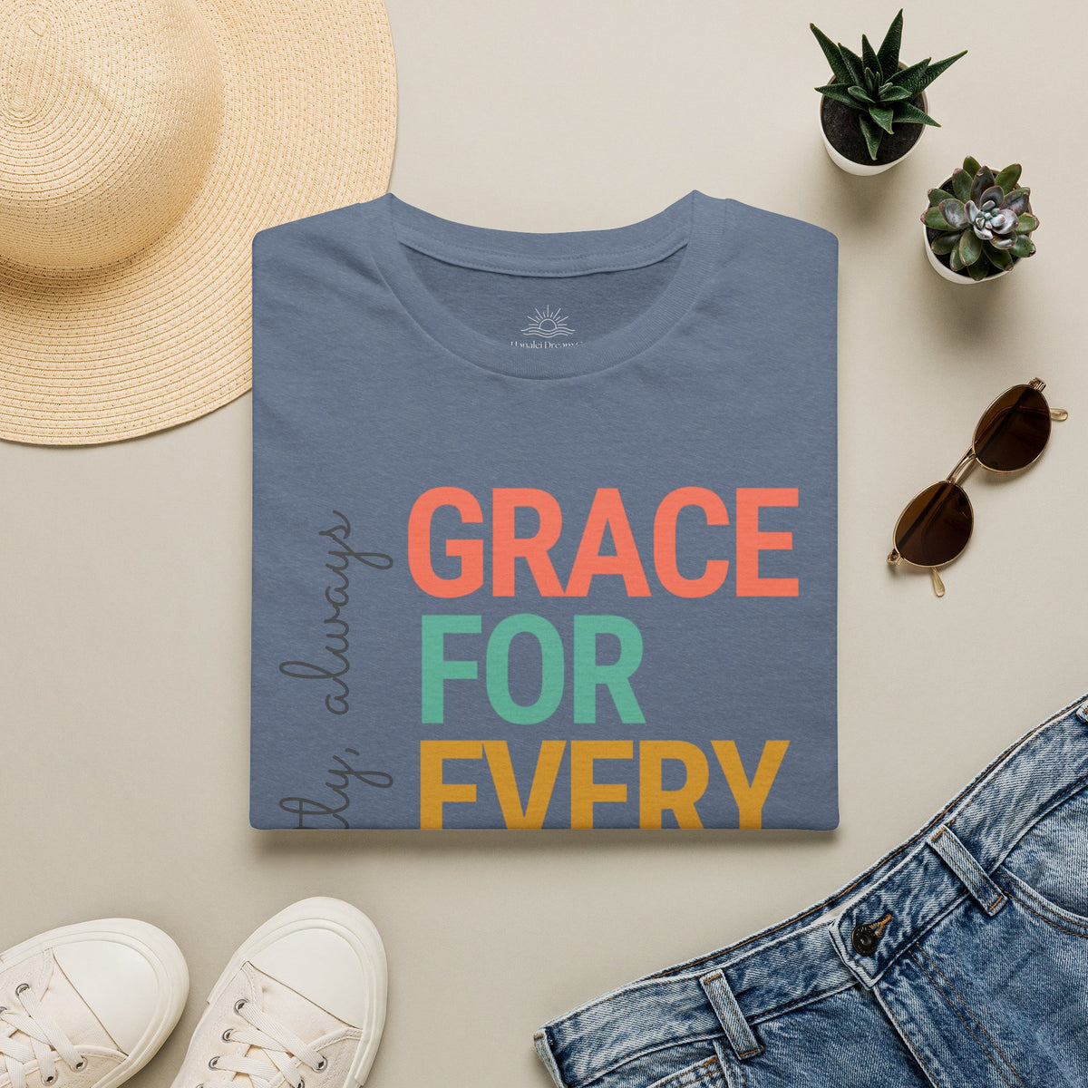 Grace For Every Story T-Shirt | Inspirational Faith Typography