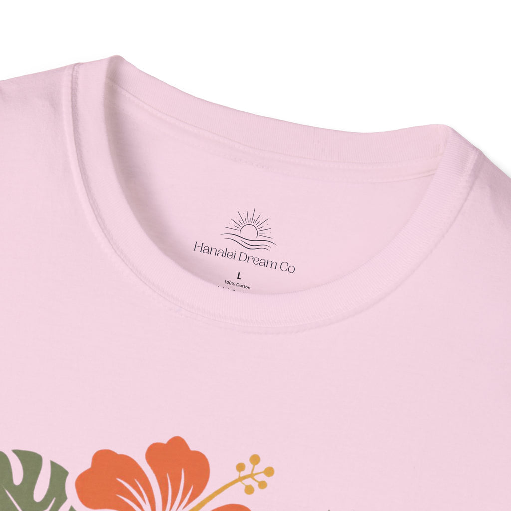 “DOG MAMA” Floral Paw Print Tropical Tee