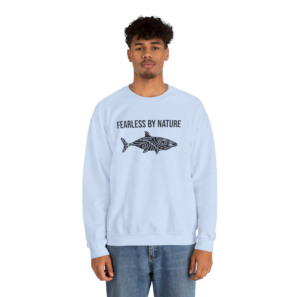 Fearless by Nature Tribal Shark Crewneck Sweatshirt