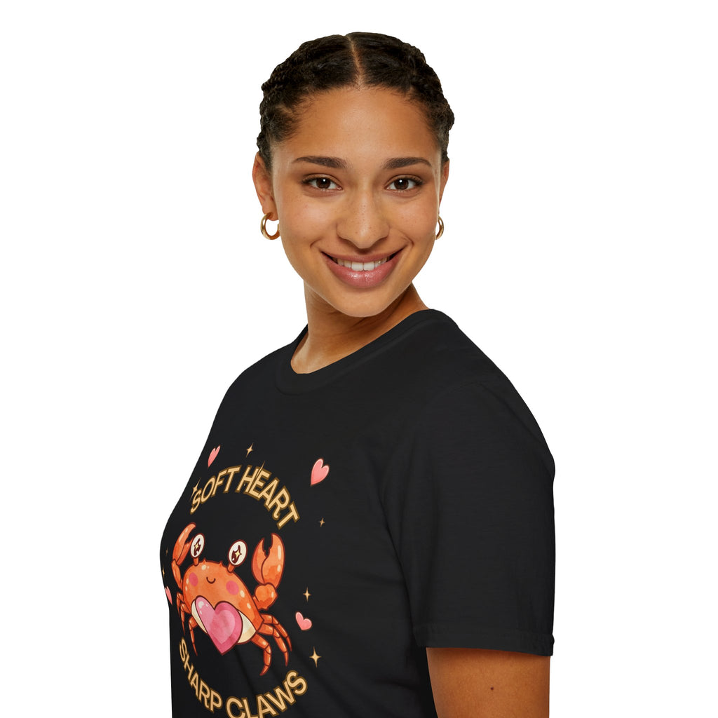 Soft Heart Sharp Claws Cute Crab T-Shirt, Ocean Graphic