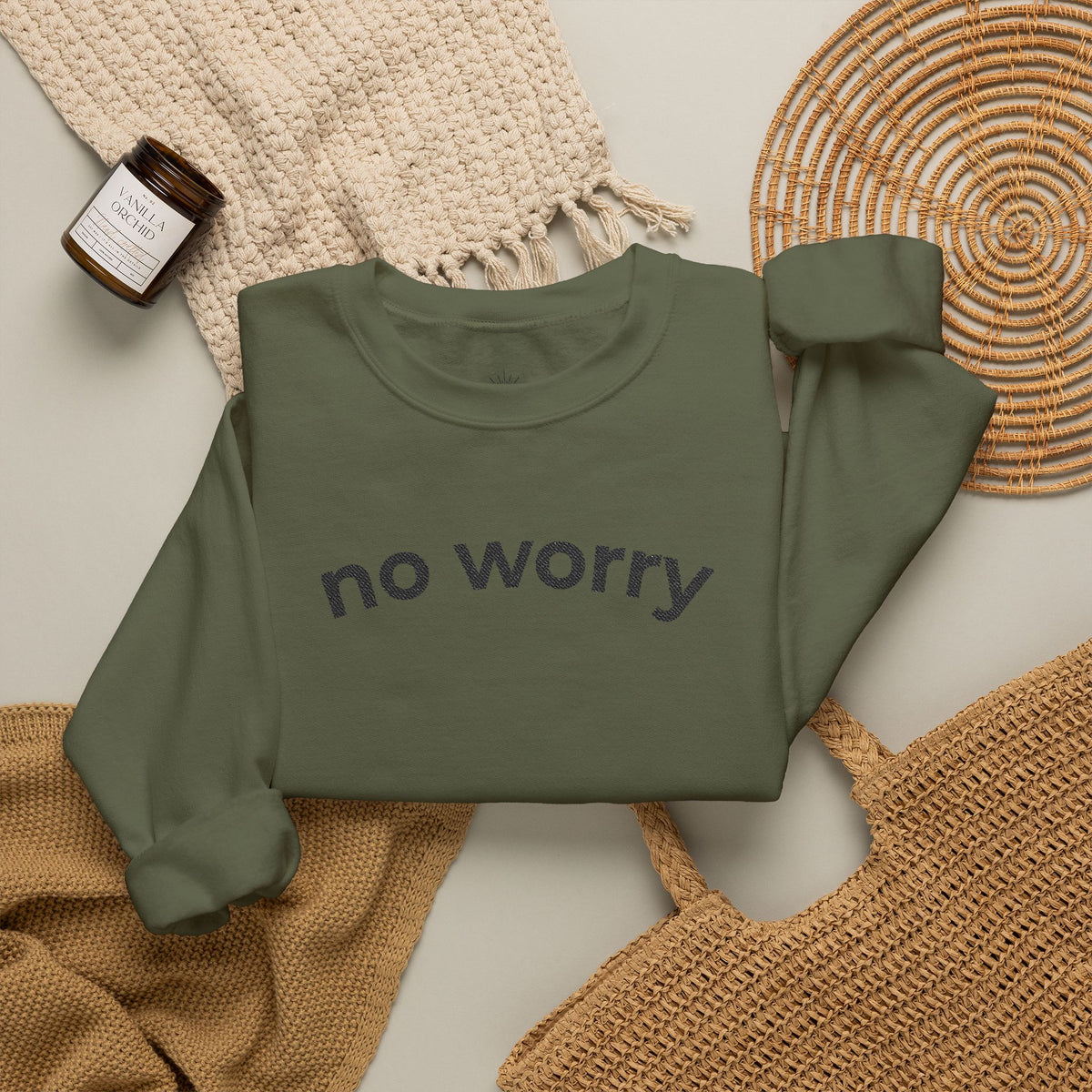 No Worry Crewneck Sweatshirt
