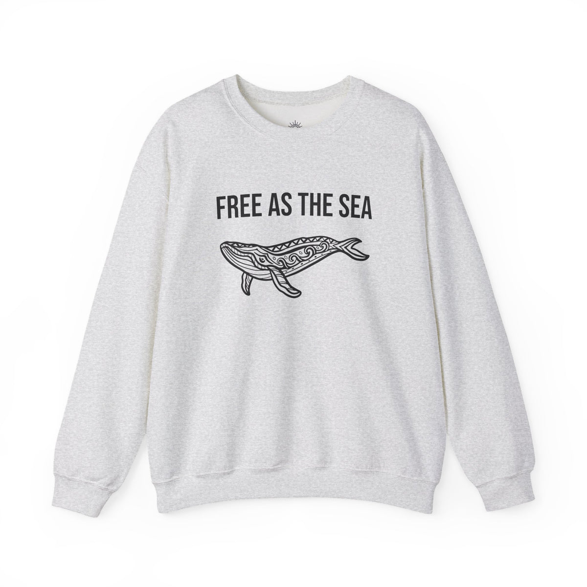 Free As The Sea Whale Sweatshirt – Tribal Ocean Design