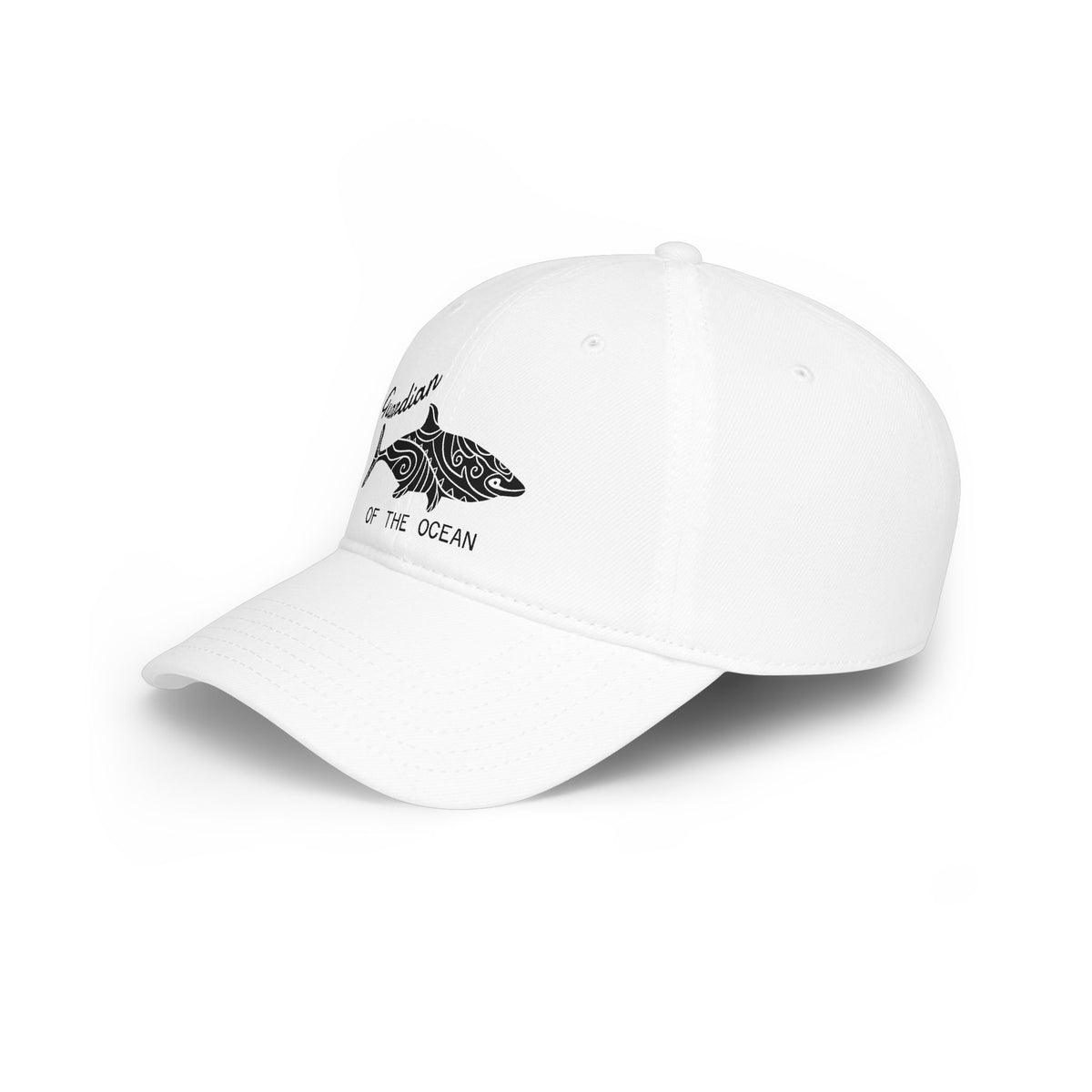 Ocean Guardian Tribal Shark Cap – Embroidered Ocean Hat