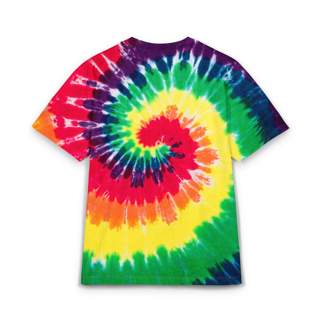 Embroidered "Dead Tired" Tie-Dye Spiral T-Shirt