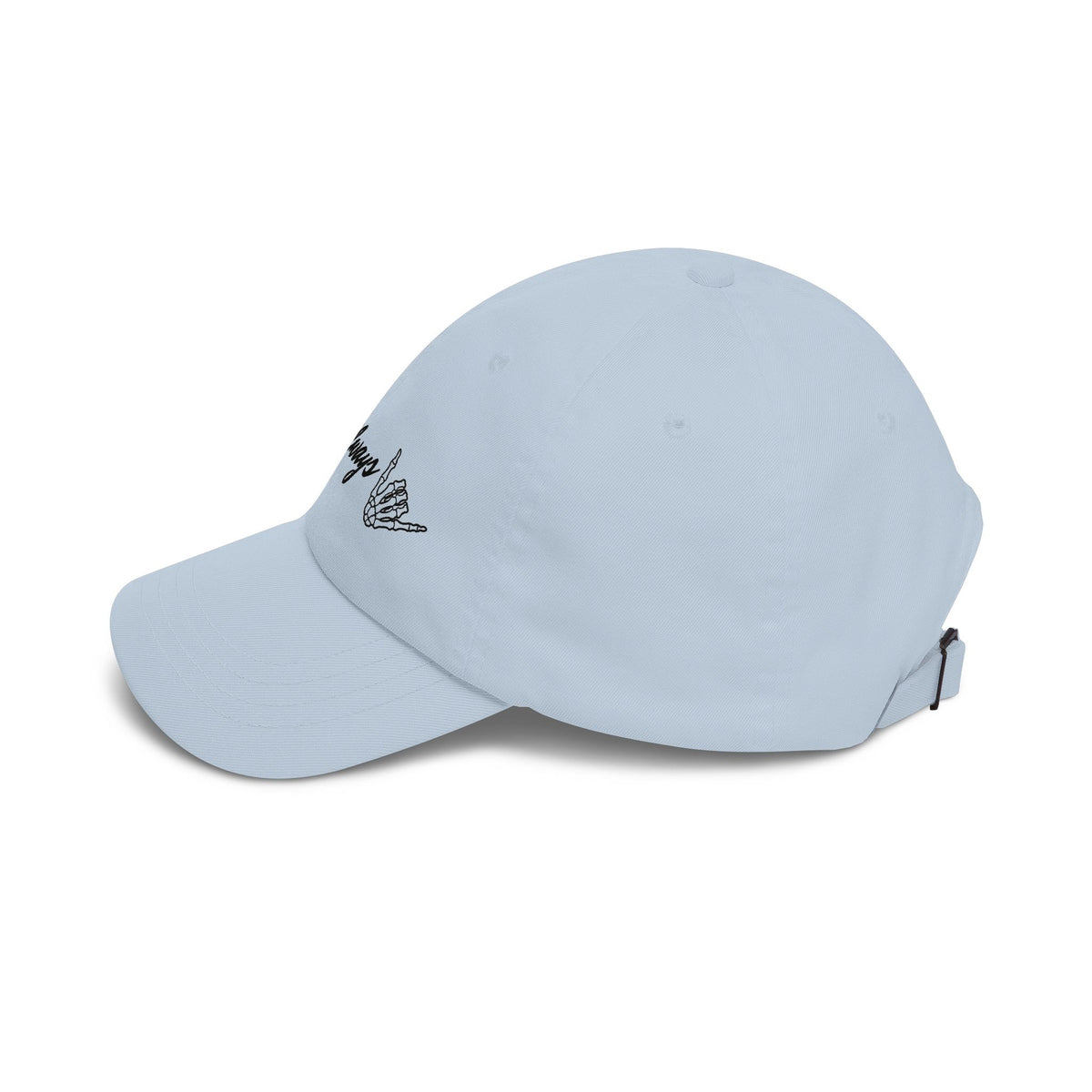 Aloha Always Dad Cap — Hawaiian Skeleton Shaka Hat