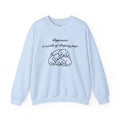 “Happiness Is a Pile of Sleeping Pups” Puppy Crewneck