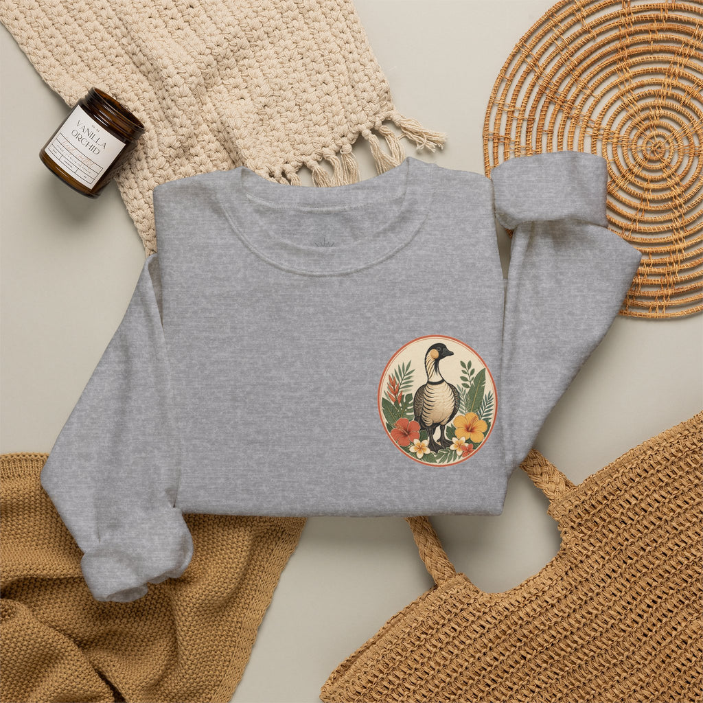 Vintage Goose Floral Crewneck – “Chaos Persists” Design