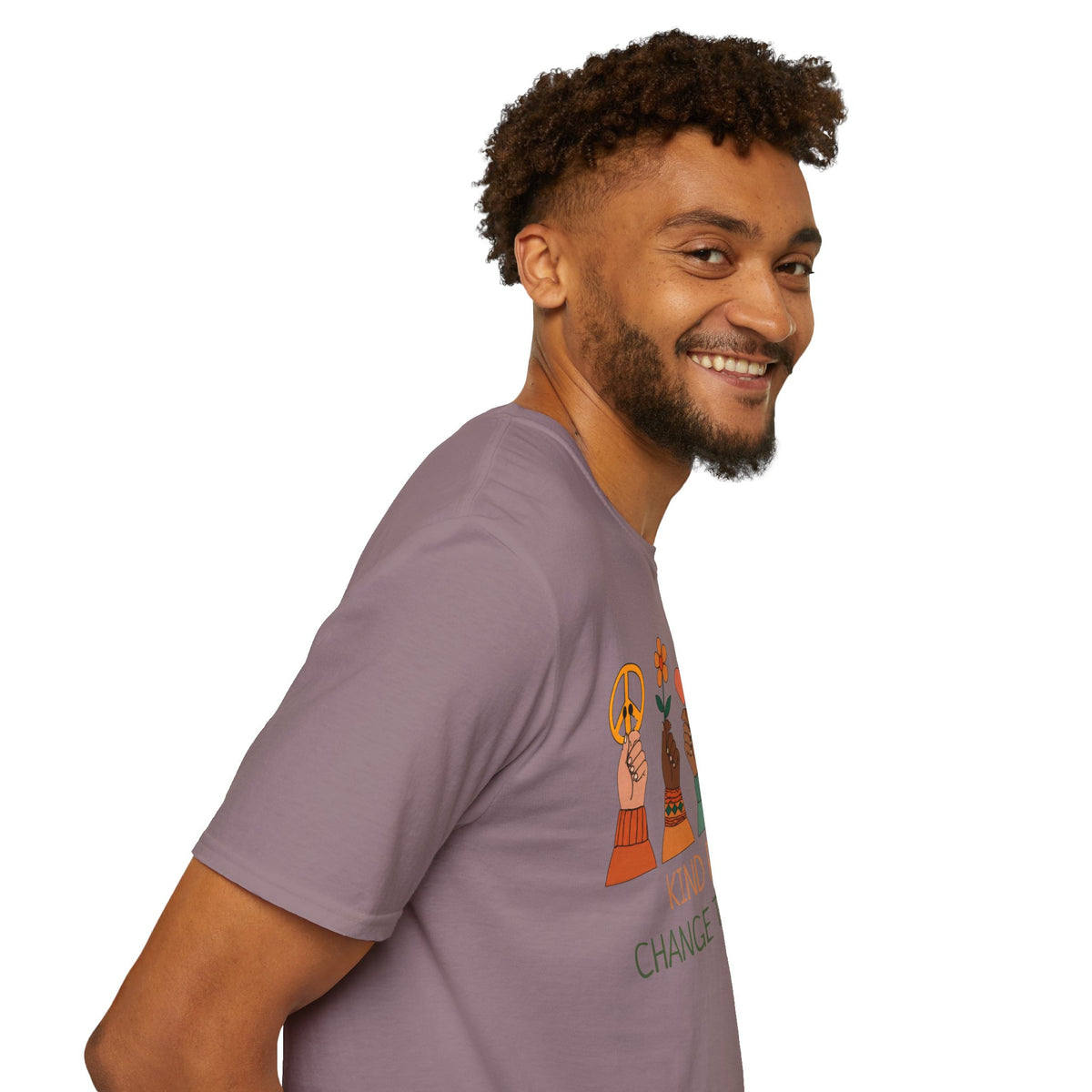 Kind People Change the World T-Shirt | Peace Flower Heart Rose Hands