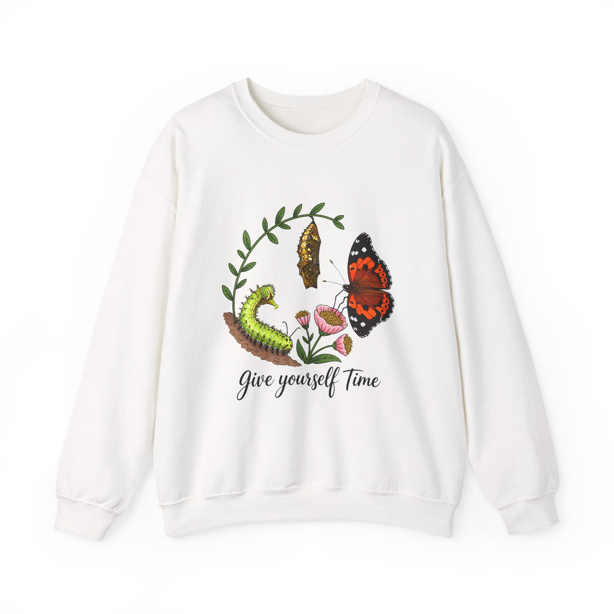 give yourself time butterfly metamorphosis crewneck product photo