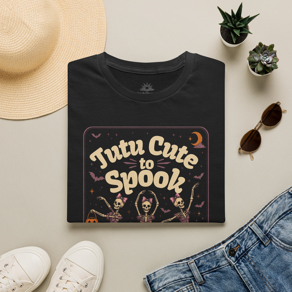 Tutu Cute to Spook T-Shirt | Halloween Ballet Pumpkin Bats