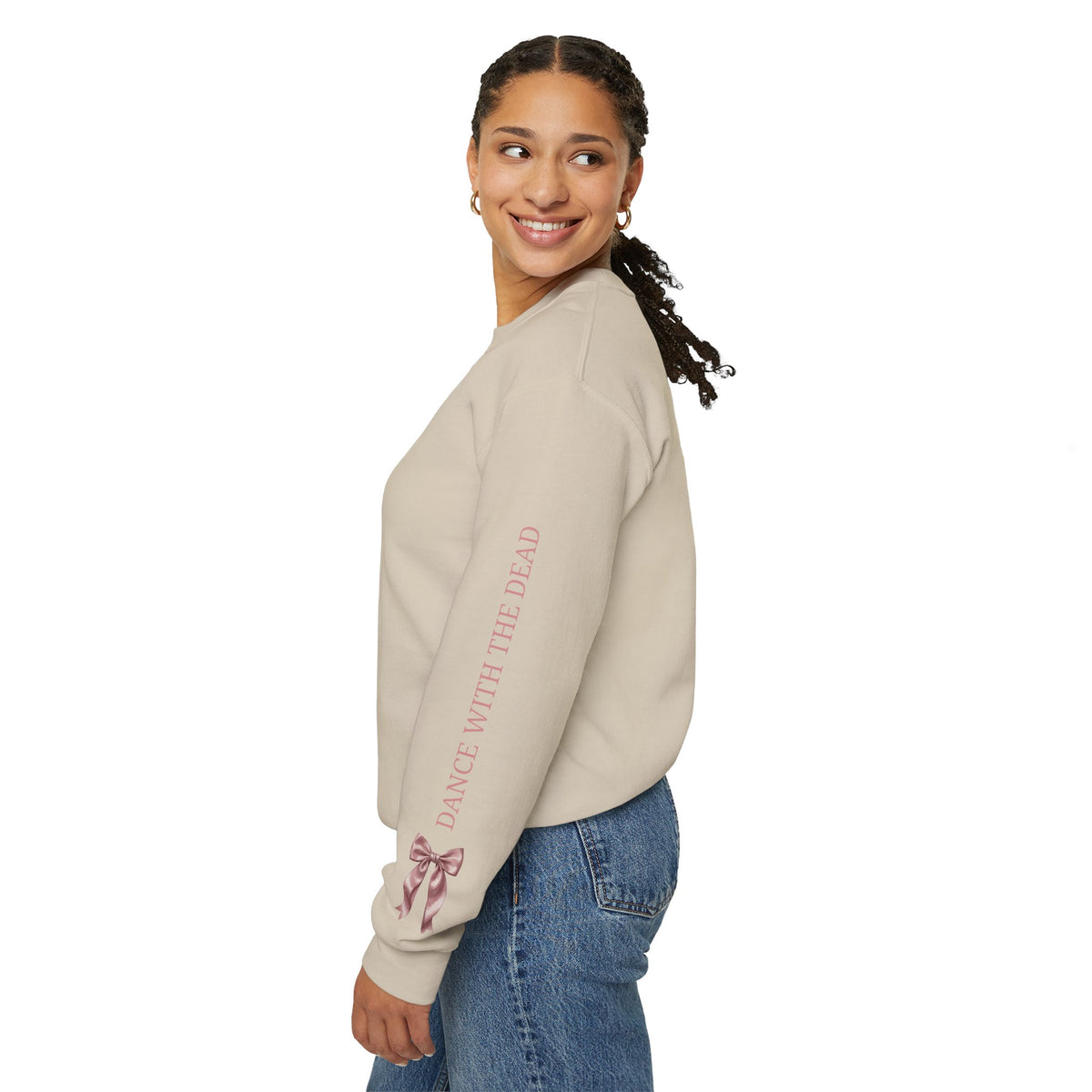 Skeleton Ballerina Ballet Dancer Sweatshirt | Halloween Pumpkin Moon