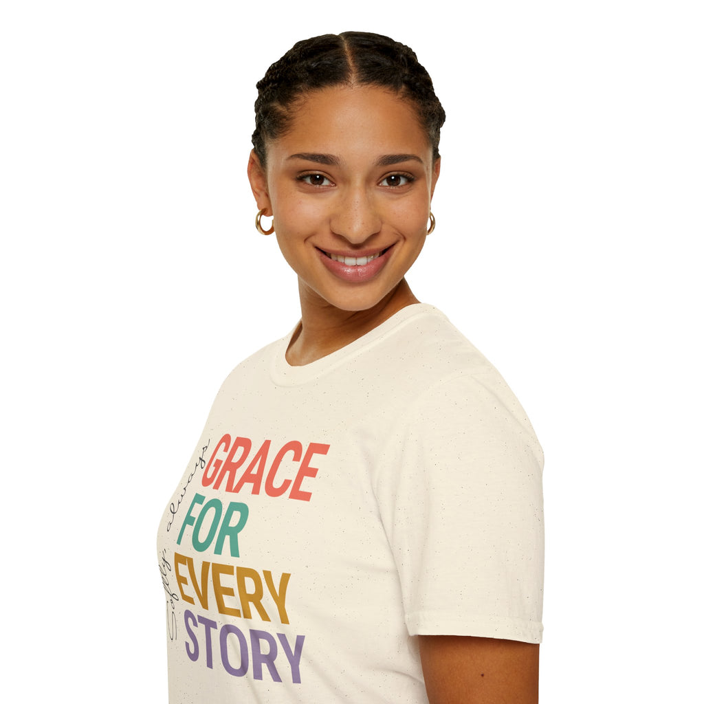 Grace For Every Story T-Shirt | Inspirational Faith Typography