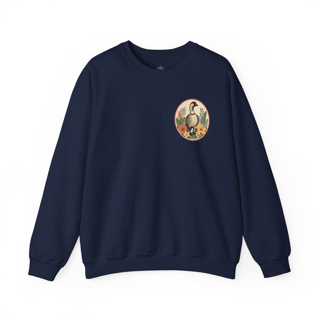 Vintage Goose Floral Crewneck – “Chaos Persists” Design
