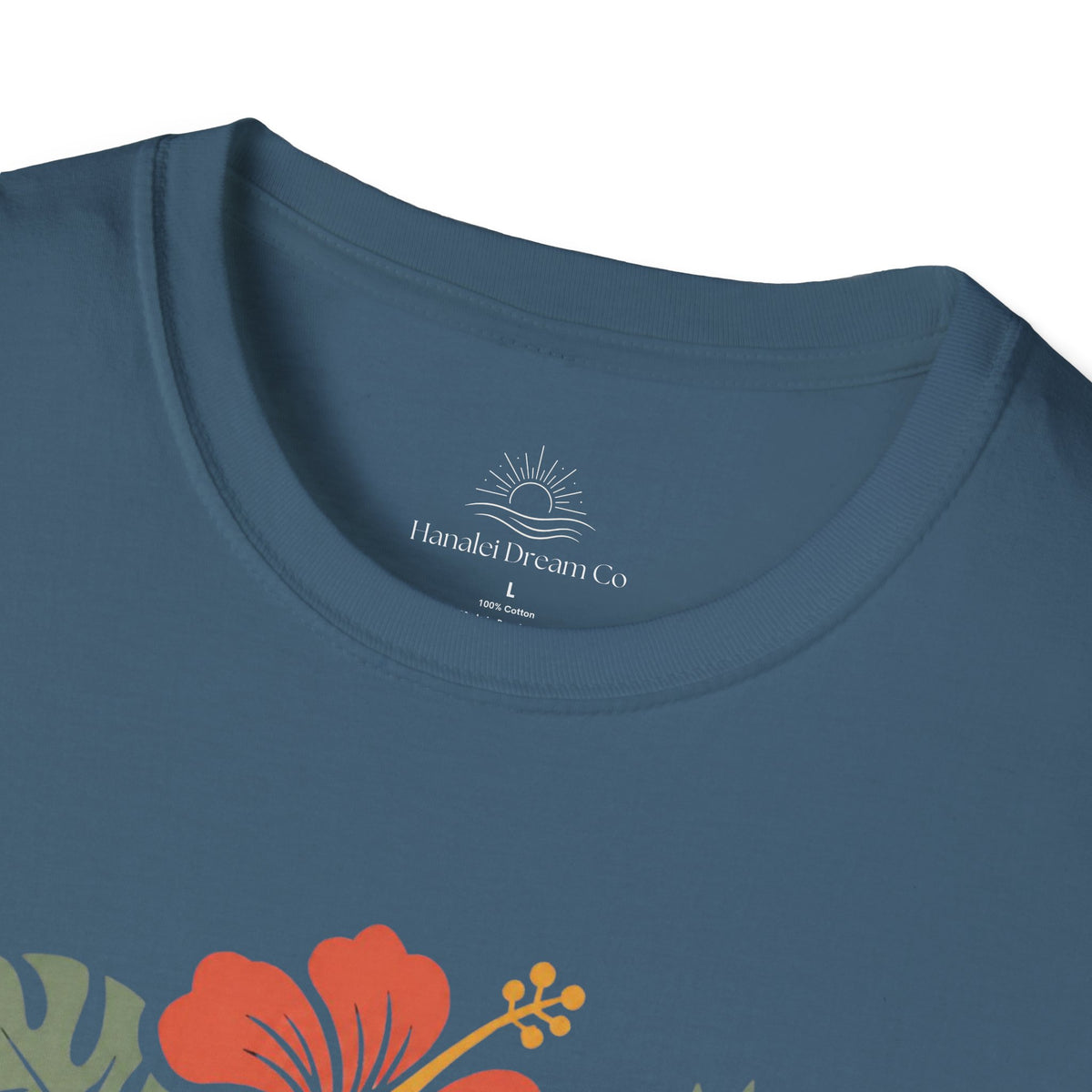 “DOG MAMA” Floral Paw Print Tropical Tee