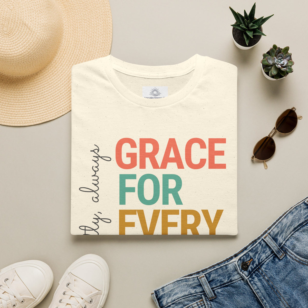 Grace For Every Story T-Shirt | Inspirational Faith Typography