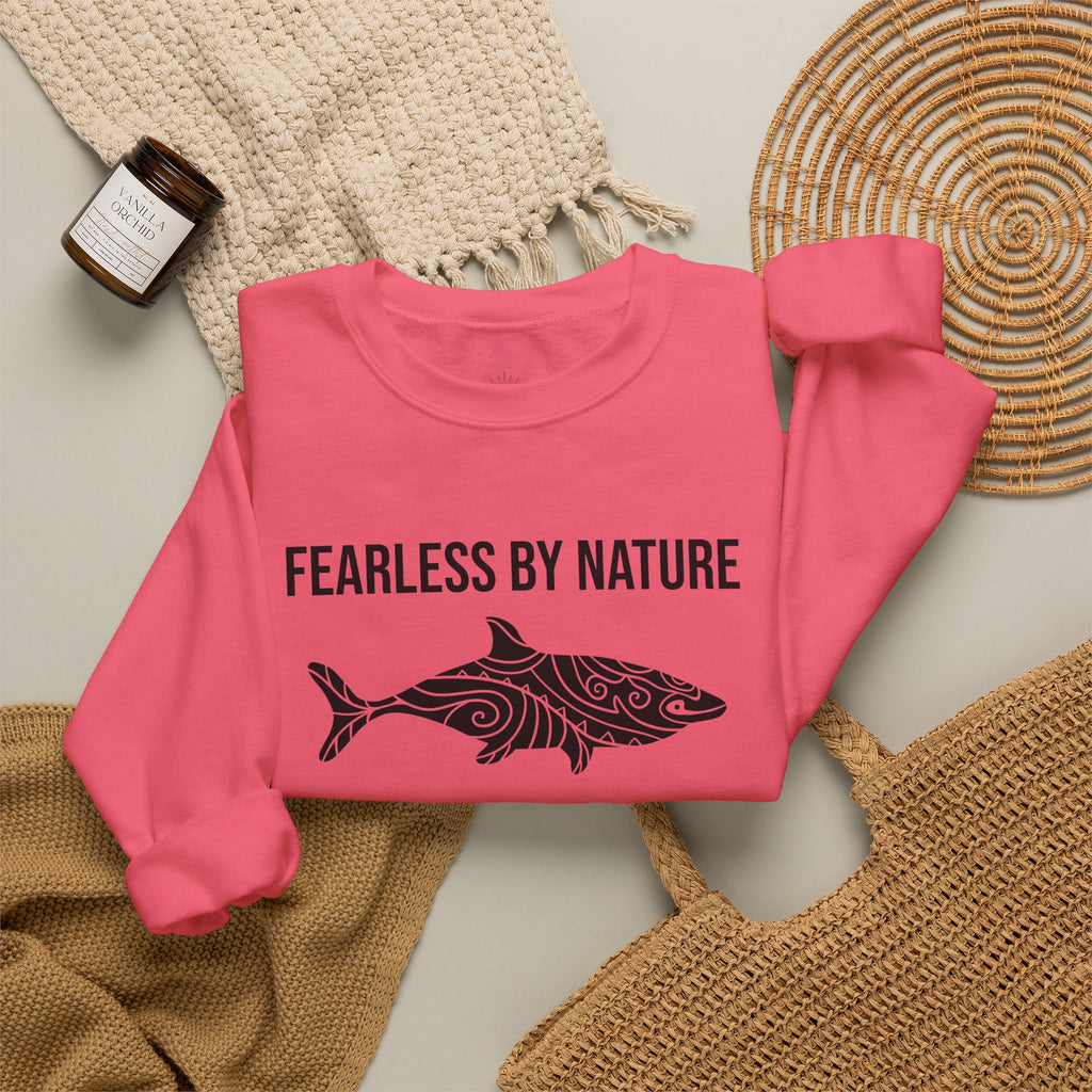 Fearless by Nature Tribal Shark Crewneck Sweatshirt