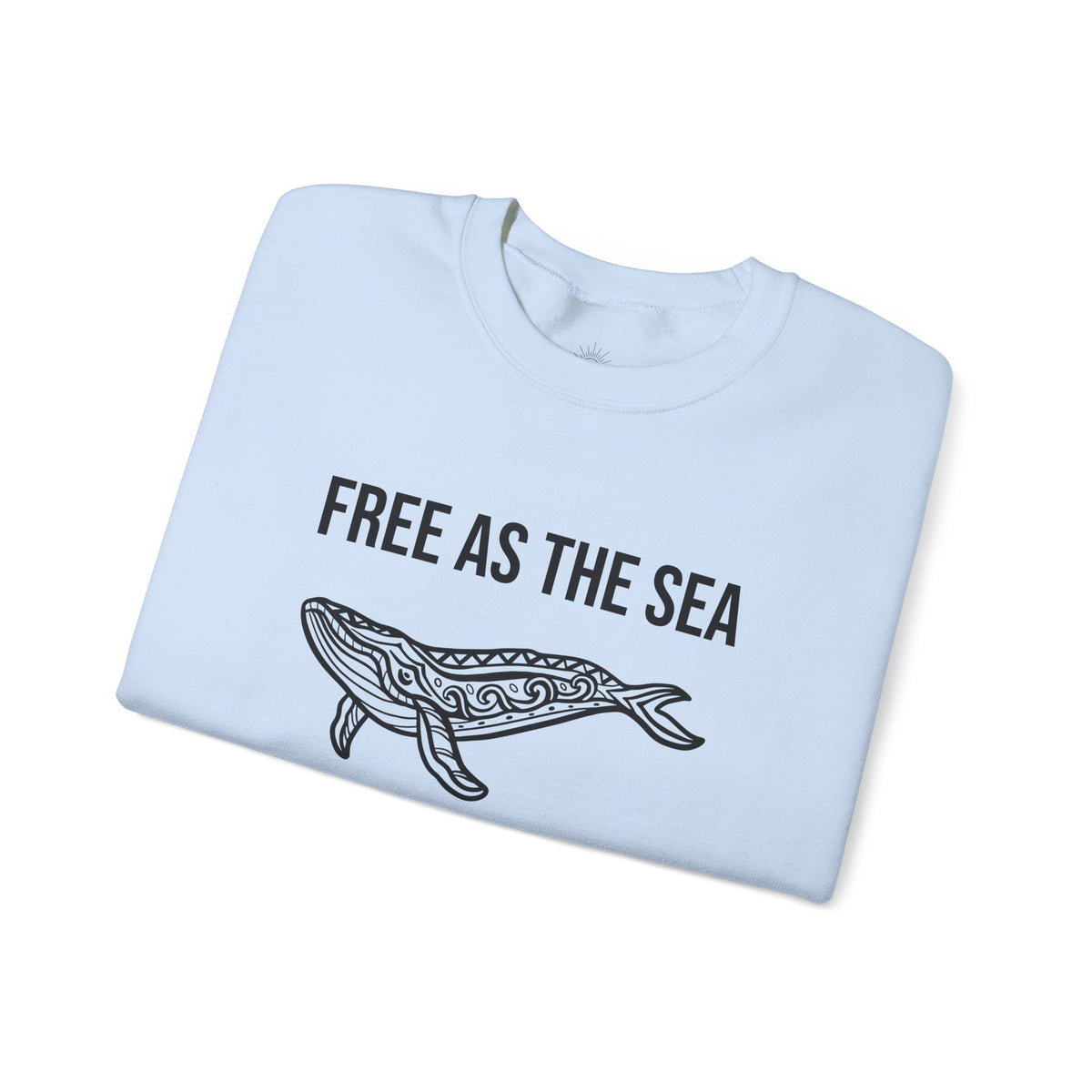 Free As The Sea Whale Sweatshirt – Tribal Ocean Design