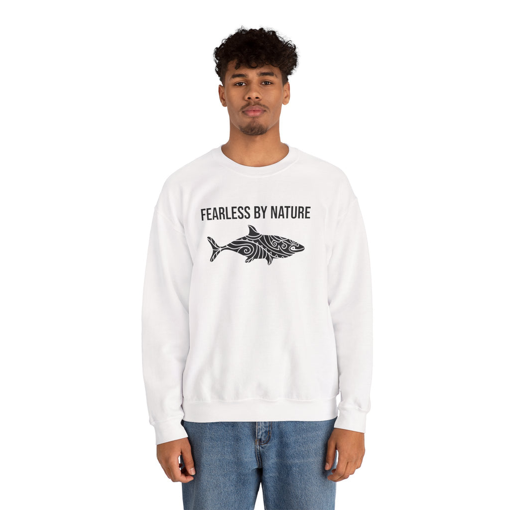 Fearless by Nature Tribal Shark Crewneck Sweatshirt