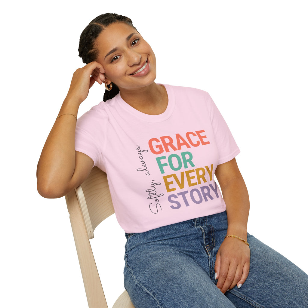 Grace For Every Story T-Shirt | Inspirational Faith Typography