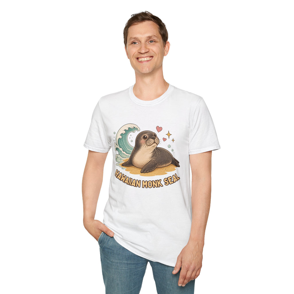 Hawaiian Monk Seal Graphic Shirt – Cute Ocean Design
