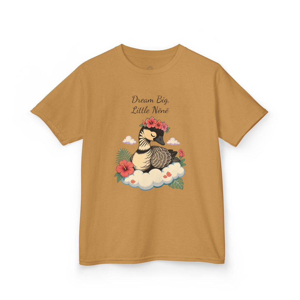 Kids Tee — “Dream Big Little Nēnē” Hawaiian Goose Graphic