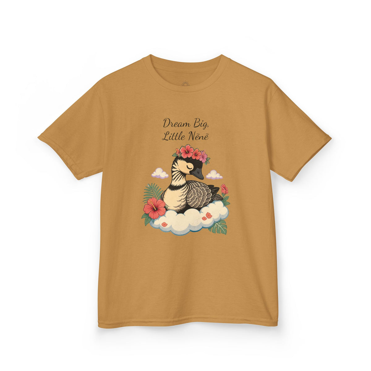 Kids Tee — “Dream Big Little Nēnē” Hawaiian Goose Graphic
