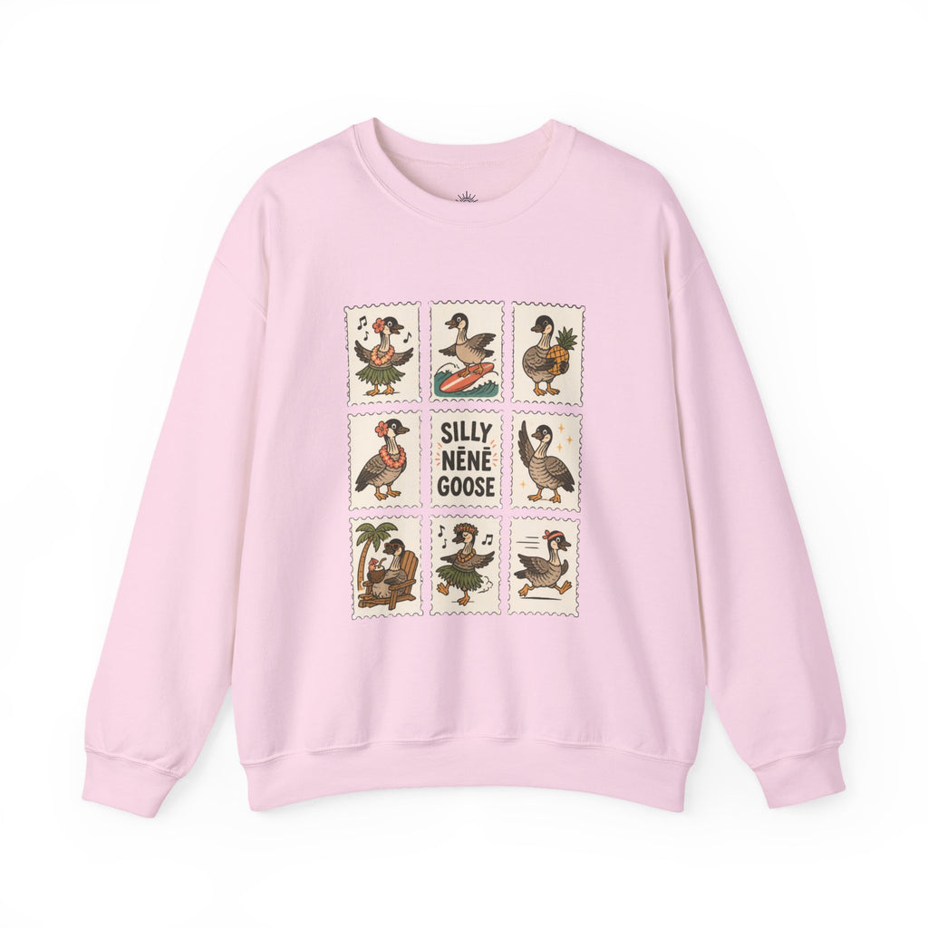 Silly Nēnē Goose Stamp Crewneck – Vintage Hawaiian