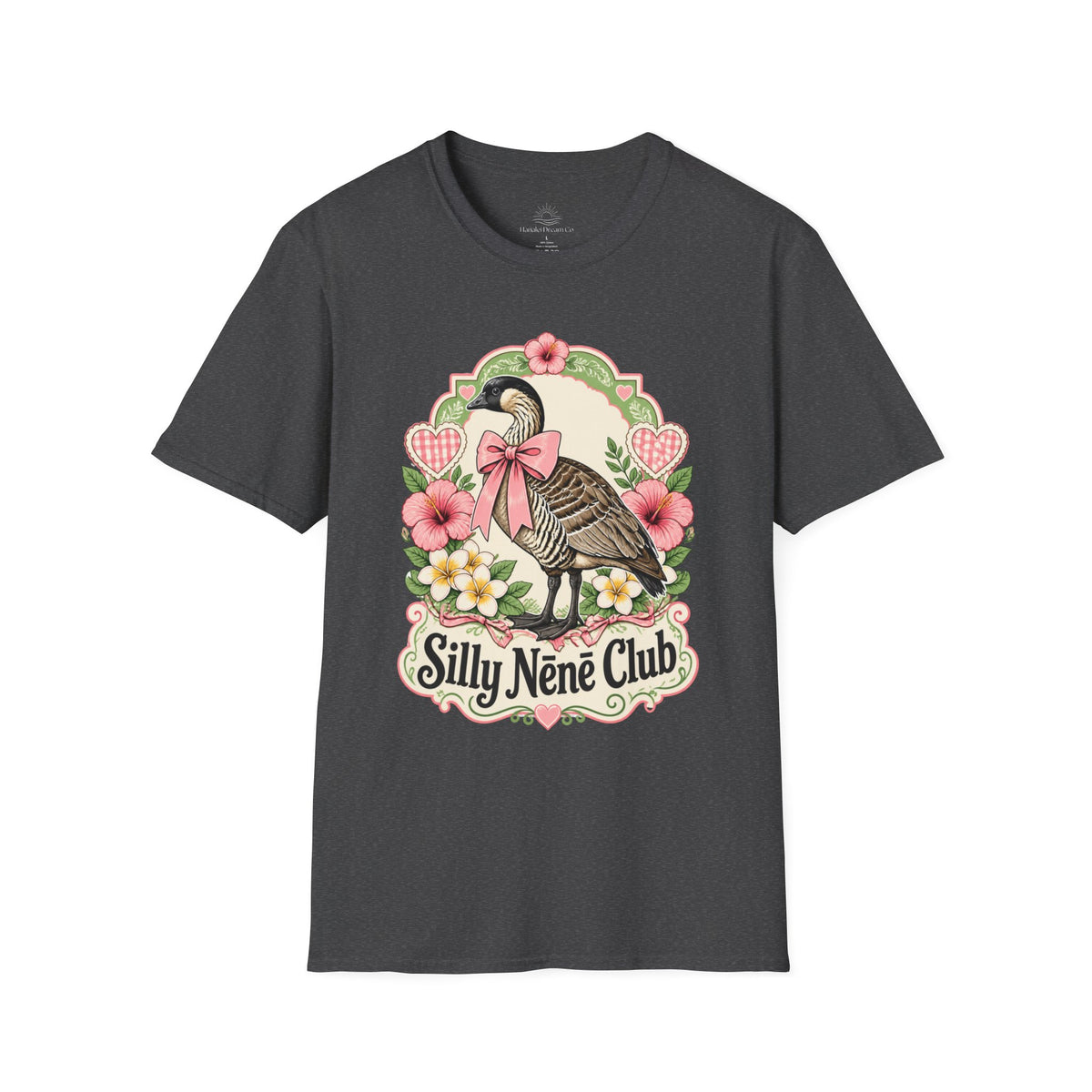 Silly Nēnē Club T-Shirt — Retro Hawaiian Goose Floral