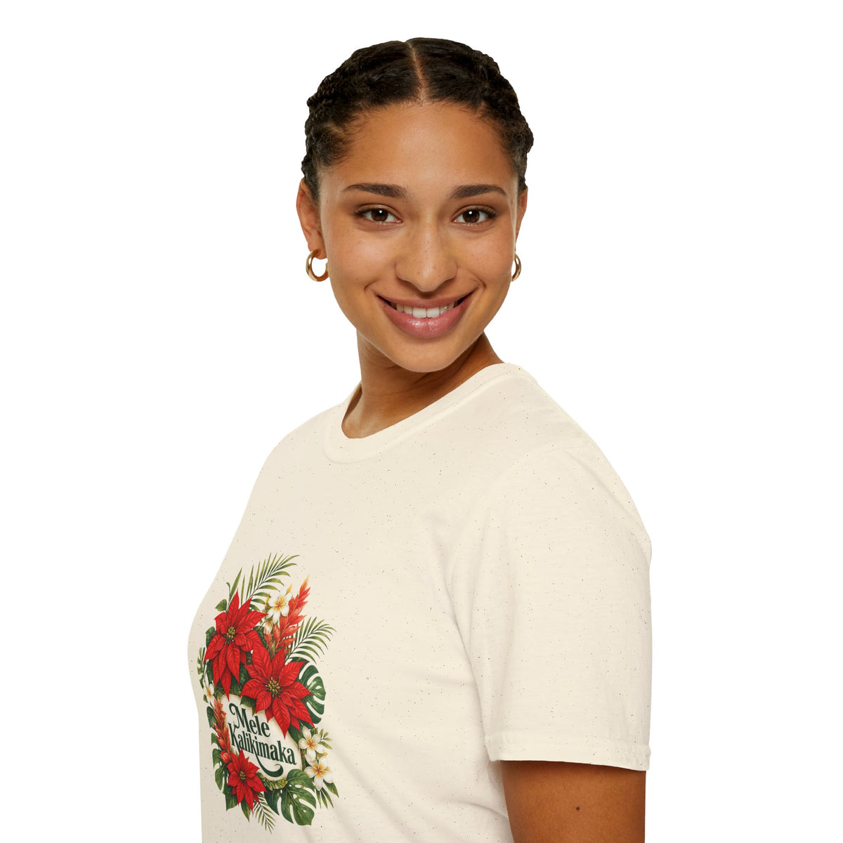 Mele Kalikimaka Poinsettia Holiday T-Shirt