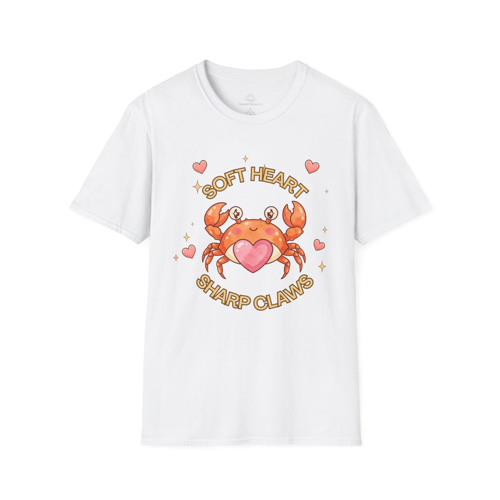 Soft Heart Sharp Claws Cute Crab T-Shirt, Ocean Graphic