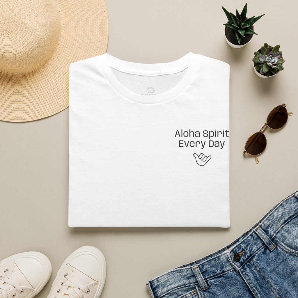 Aloha Spirit Every Day T-Shirt — Minimal Shaka Beach