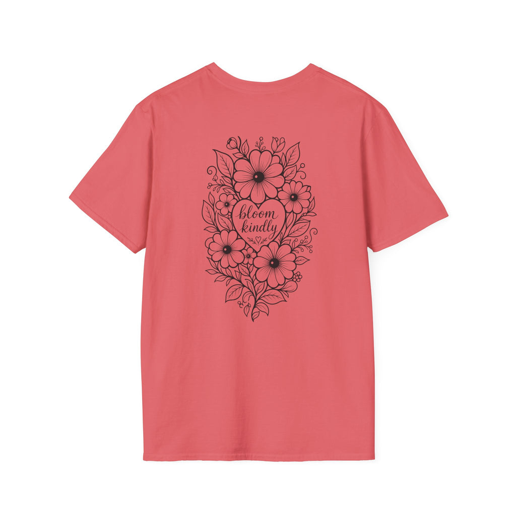 Bloom Kindly Floral Heart T-Shirt – Daisy Line Art