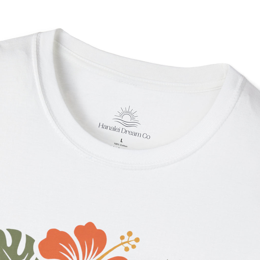 “DOG MAMA” Floral Paw Print Tropical Tee